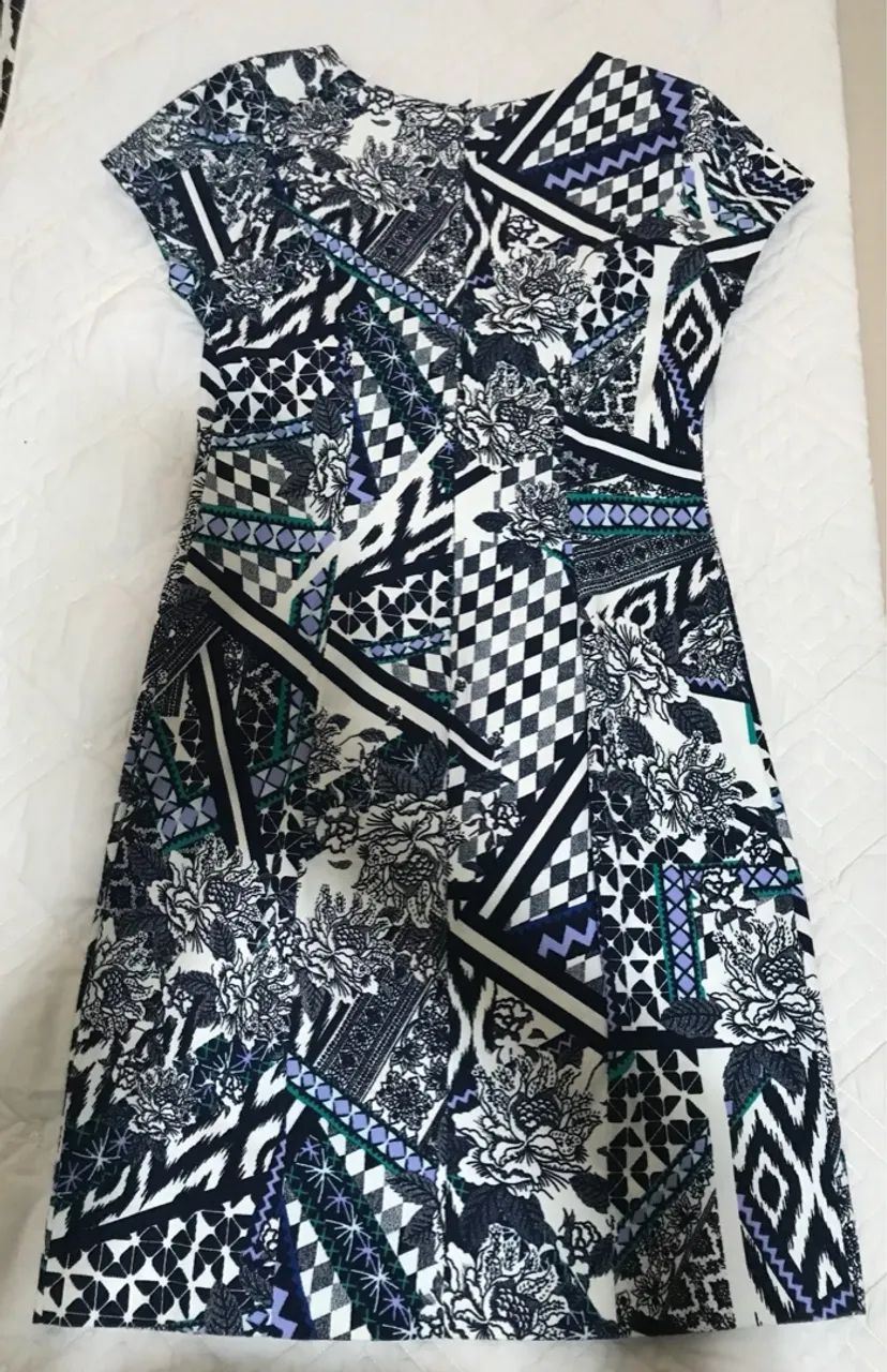 Vestido estampado geométrico - Foto 3