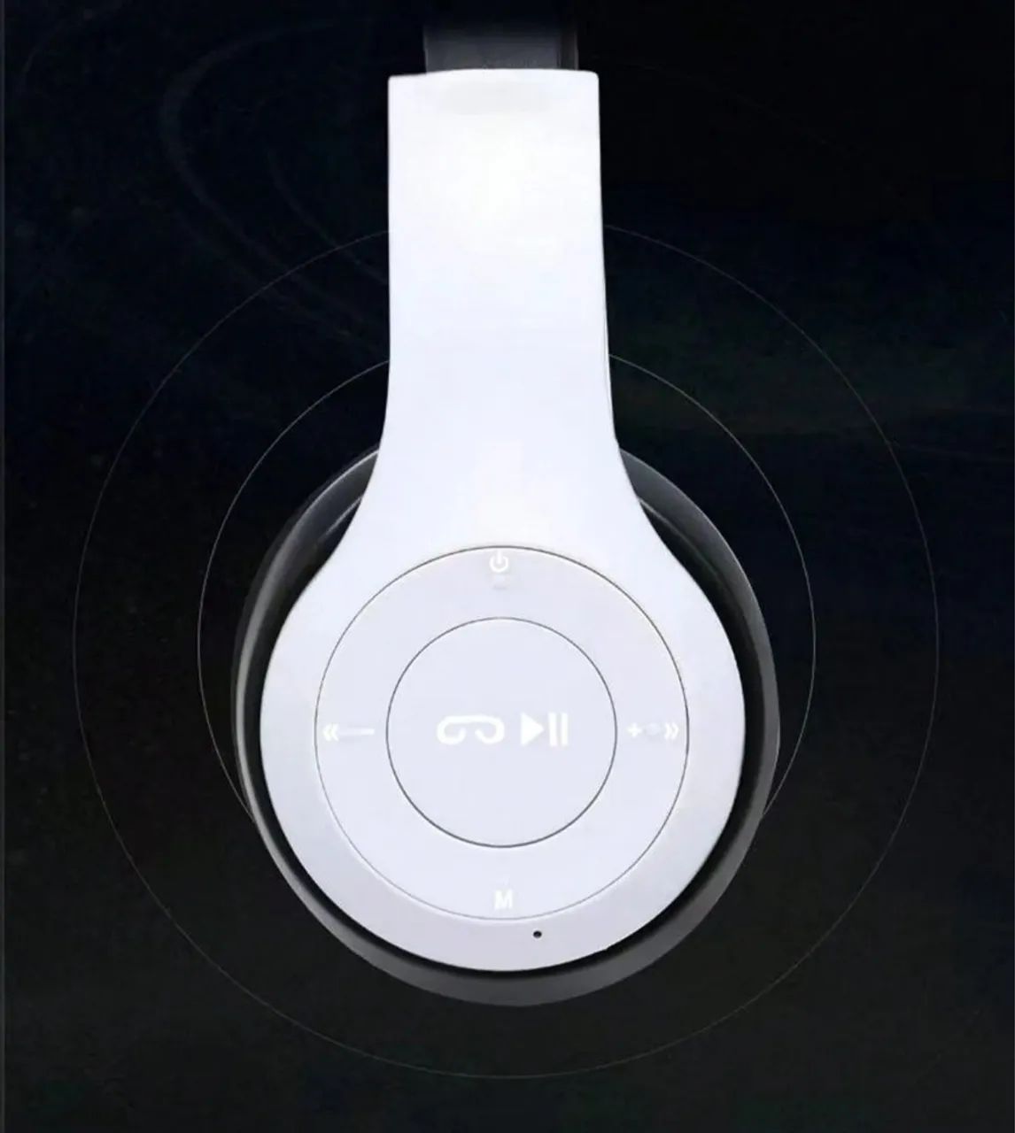 Fone de ouvido Bluetooth Branco - Foto 3