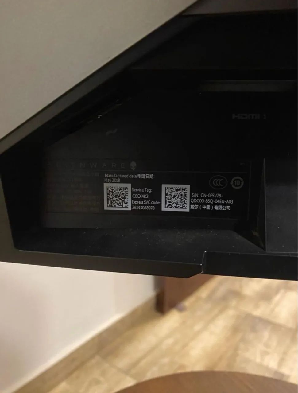 Monitor Gamer Alienware 240hz - AW2518HF - Foto 3