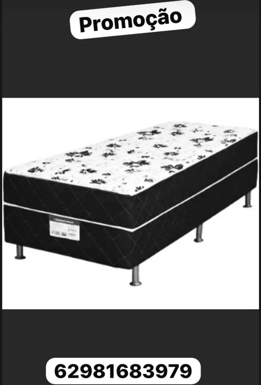 Cama box solteiro suporte