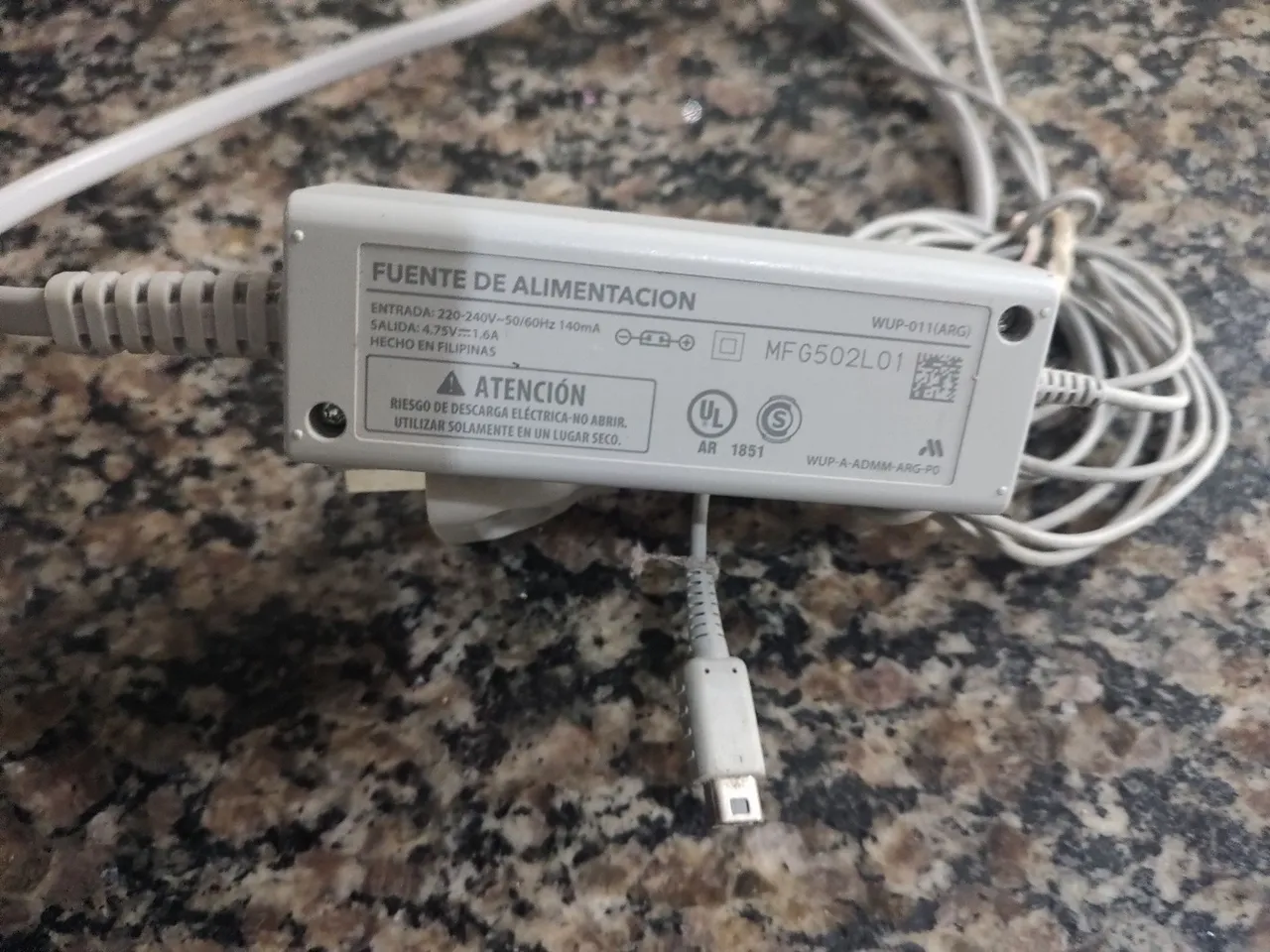 Fonte de Alimentação Original Nintendo Wiiu 220volt