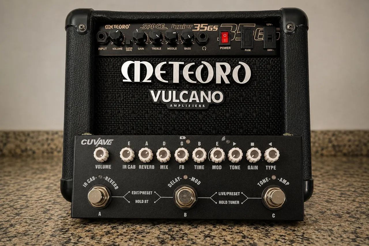 Amplificador e pedal cuvave 