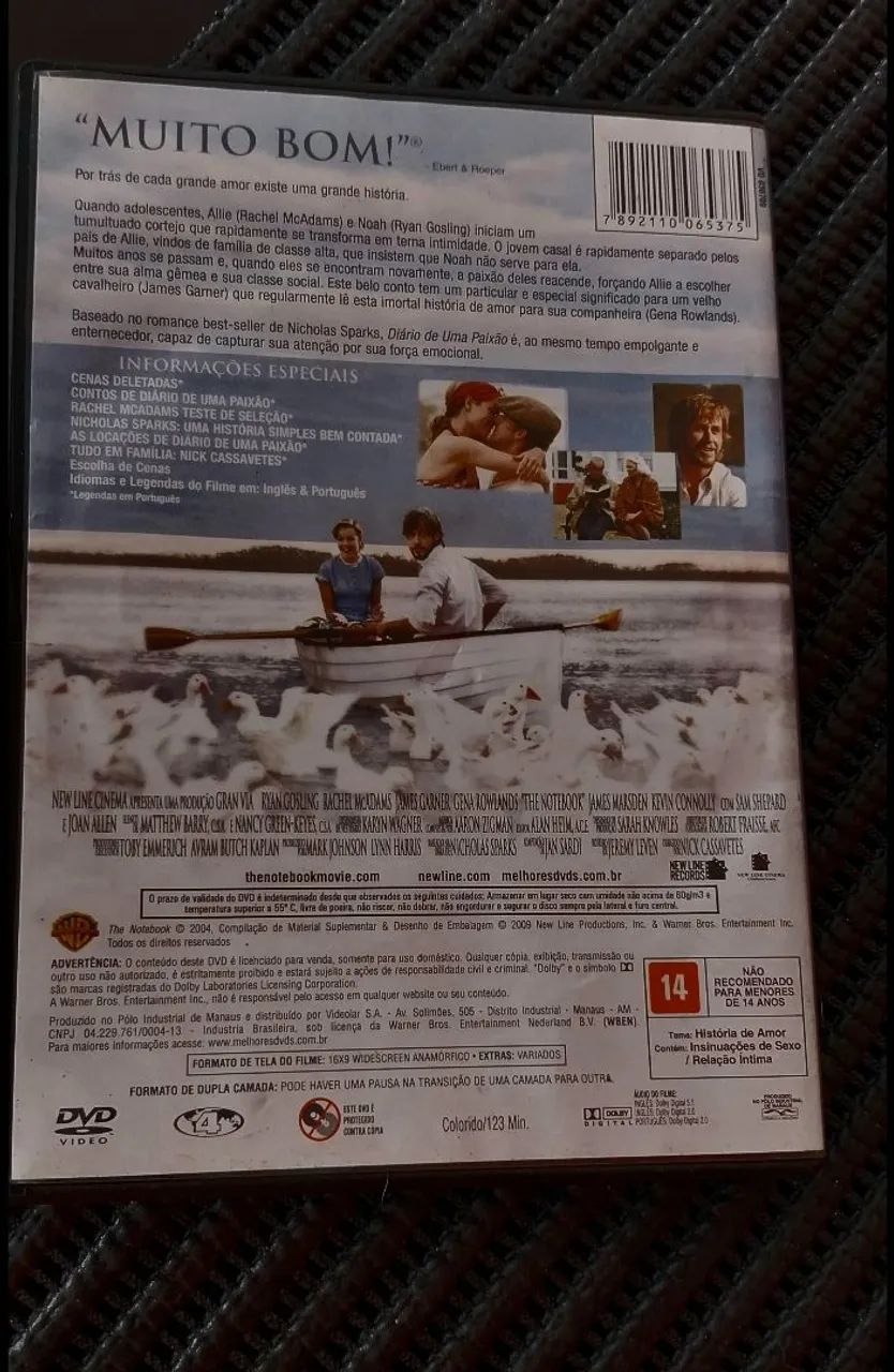 Dvd Diário de uma paixão  - Foto 2