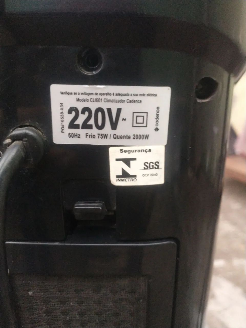 Climatizador/aquecedor Cadence cli 601 - Foto 5