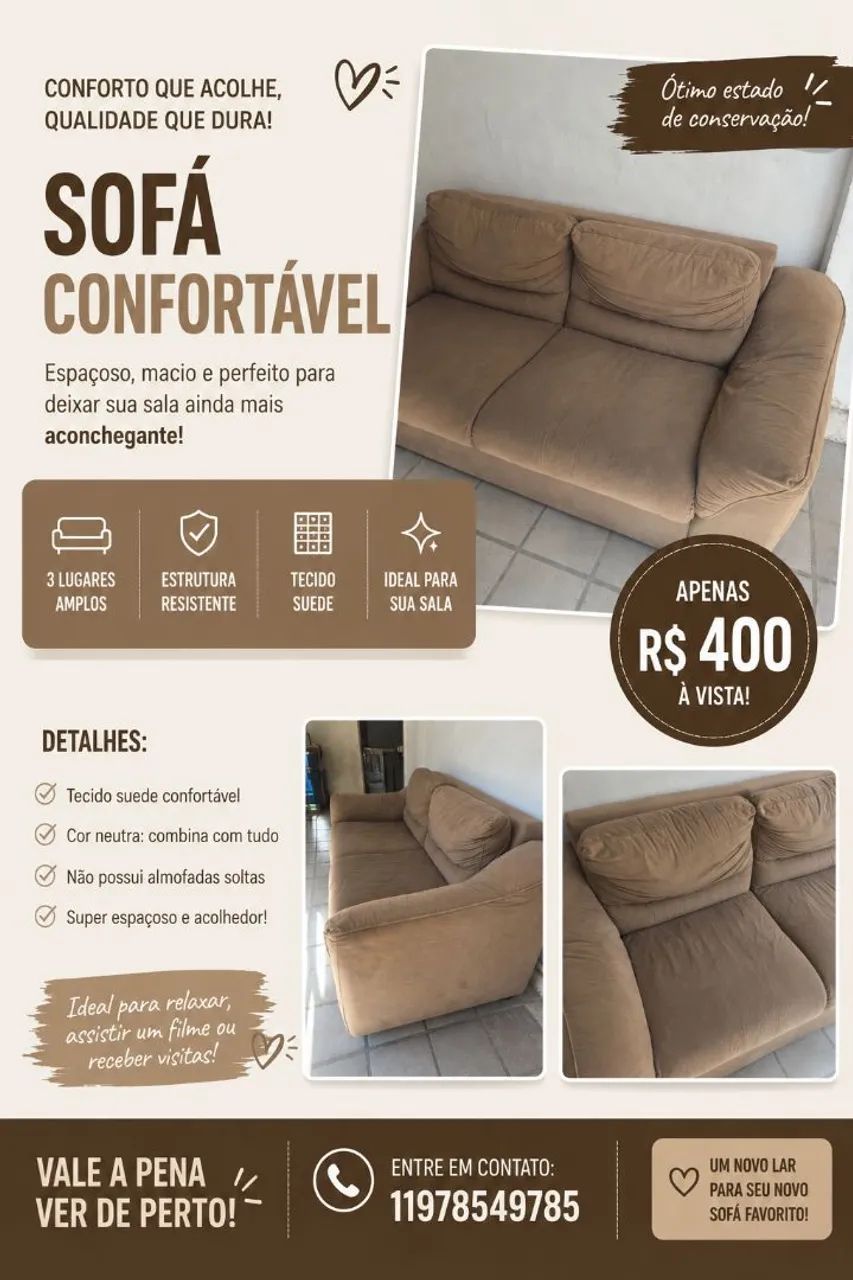 Sofá usado