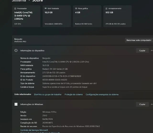 PC GAMER SSD 1TB RX 560 - Foto 2
