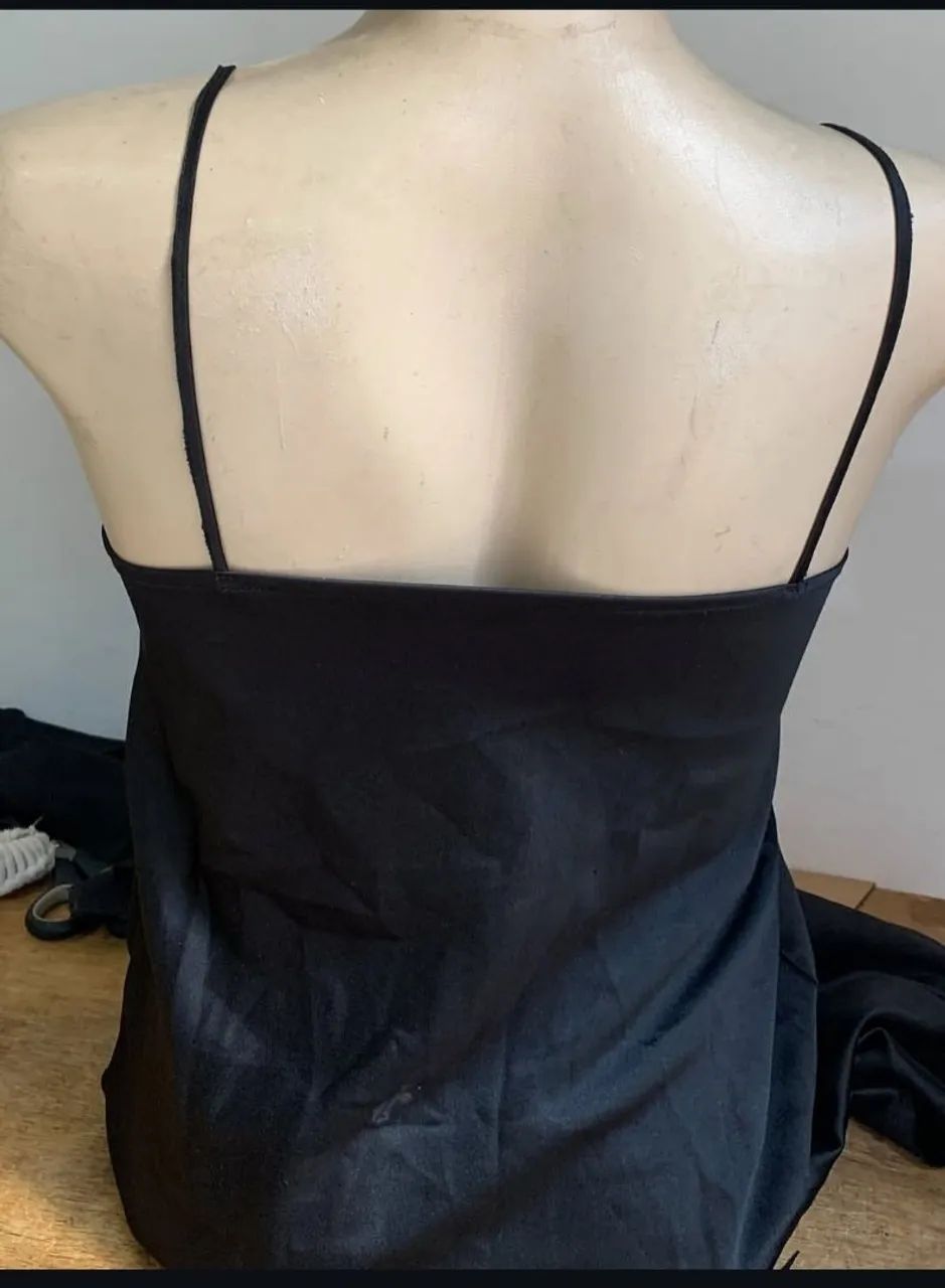 Vestido de alça preto - Foto 3