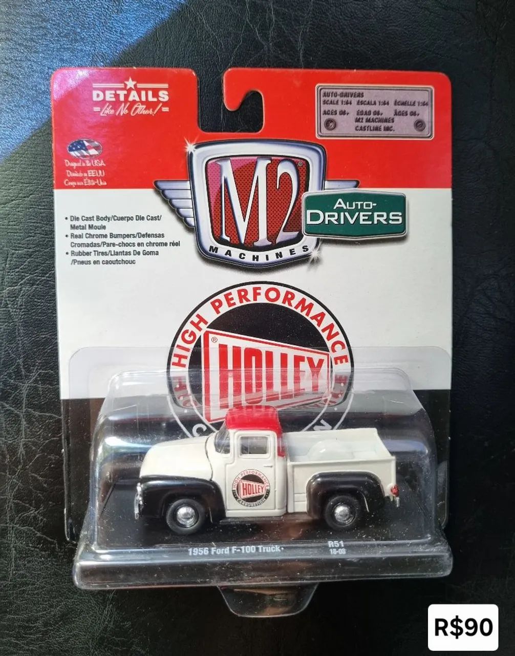 Miniatura M2 Machines 1956 Ford F100 Truck - Brinquedos e Jogos