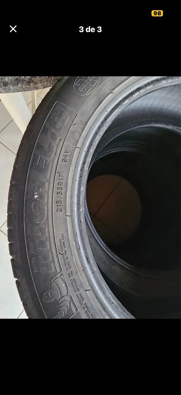 Vendo Jogo 4 Pneu Aro 17 Michelin ótimo estado - Foto 2