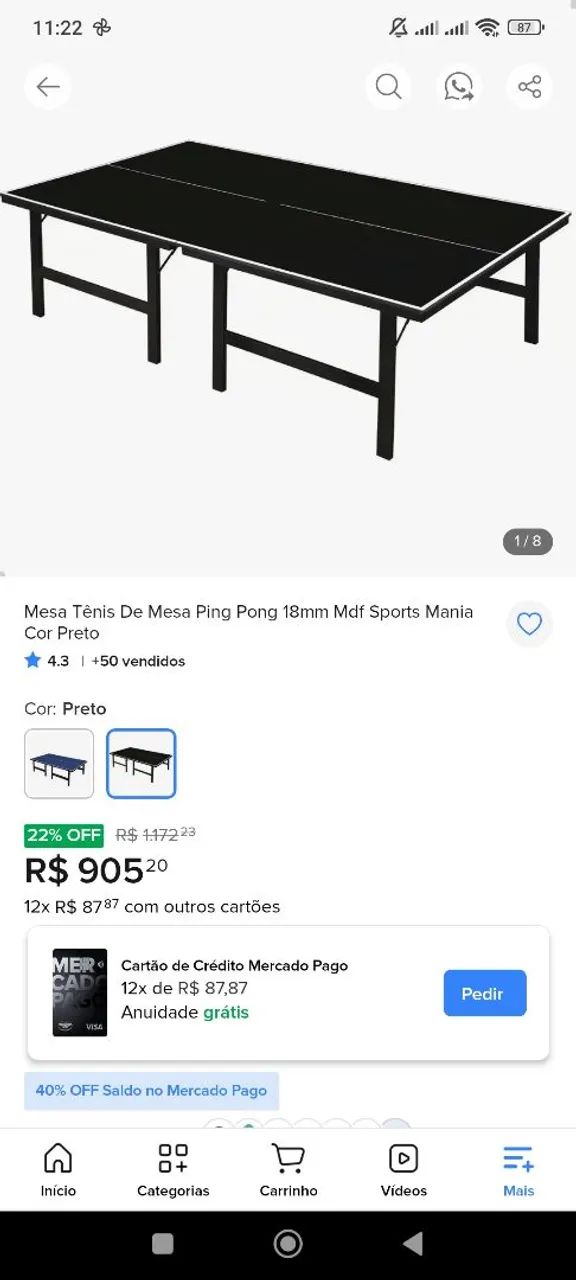 Mesa de ping pong nova na caixa - Foto 4