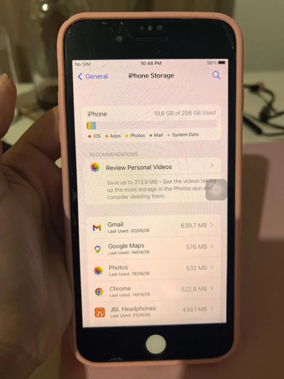 iPhone 8 Plus 256 GB para peças ou conserto - Foto 3