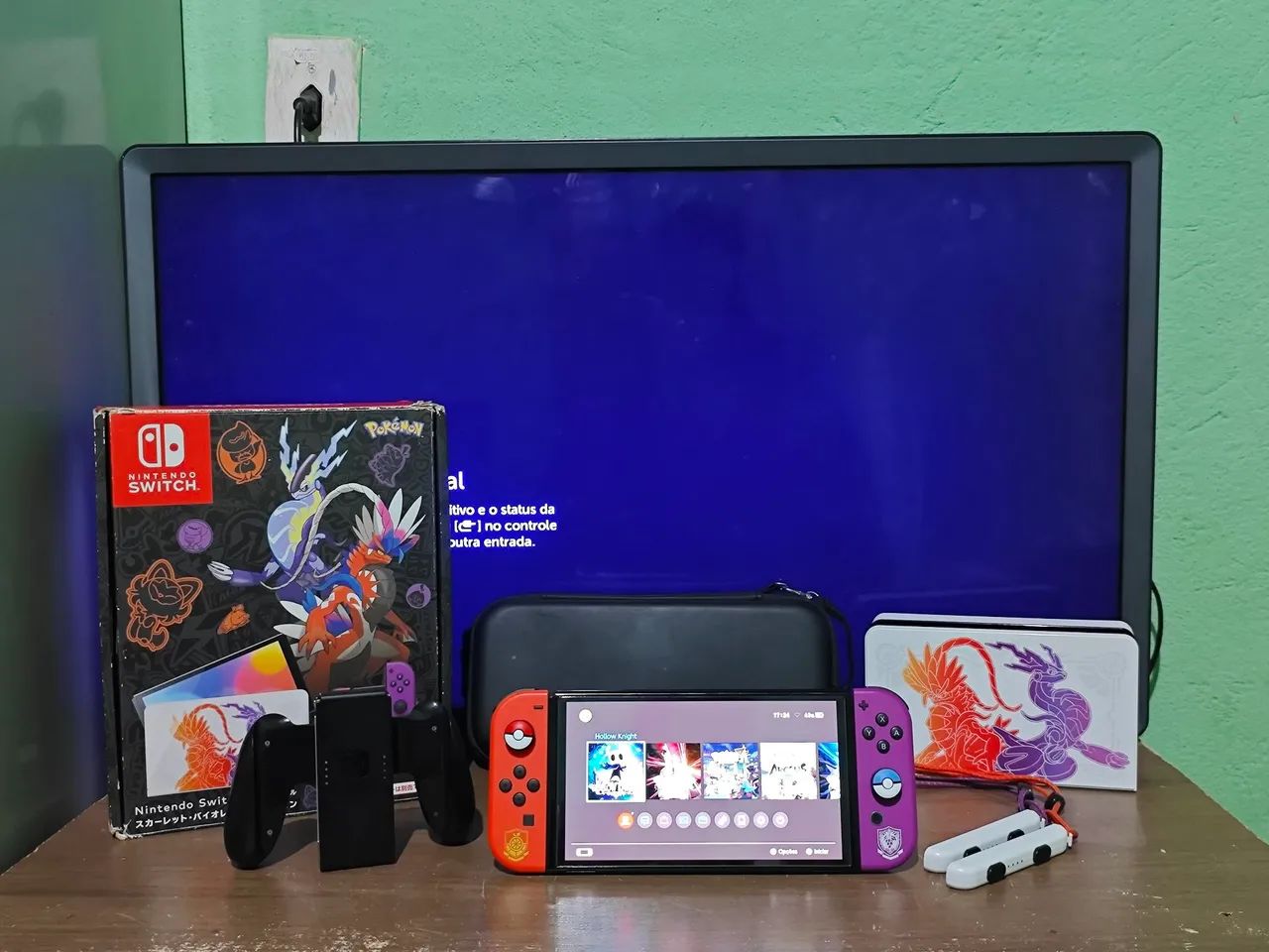NITENDO SWITCH OLED Versão Limitada Pokémon Desbloqueado 