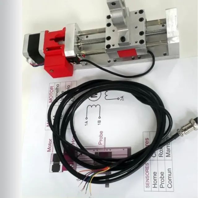 Eixo Z plasma cnc Em Alumínio Completo Com Sensor Probe e motor - Foto 3