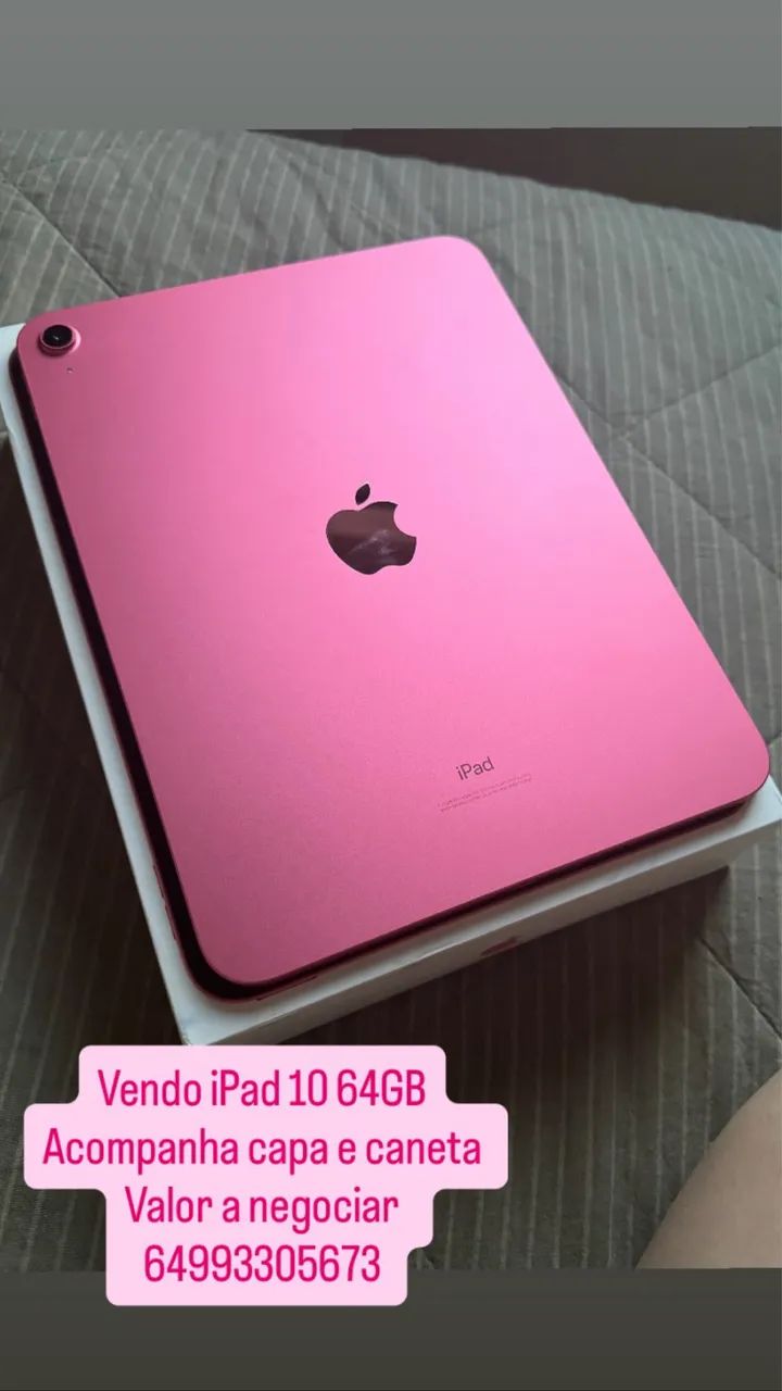 Ipad 10 64gb + caneta bluetooth 