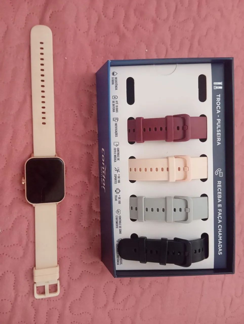 Smartwatch Feminino Condor com Kit de 5 Pulseiras!
