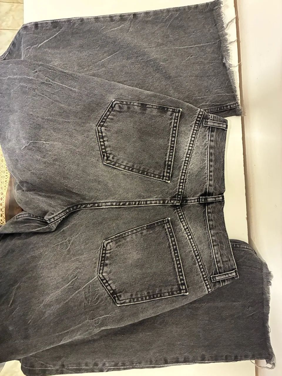 CALÇA JEANS WIDE LEG ZARA NOVA - Foto 4