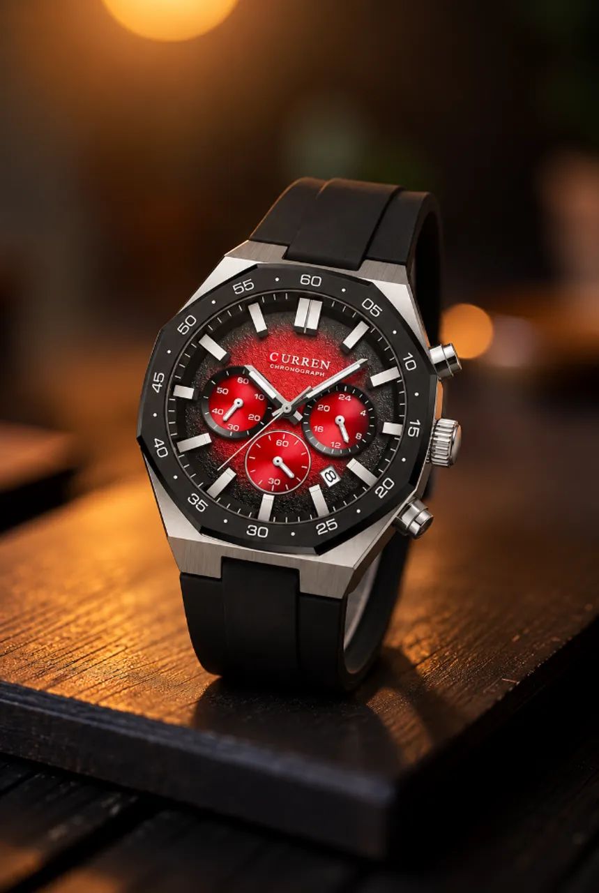 RELOGIO MASCULINO CURREN CHRONOGRAPH