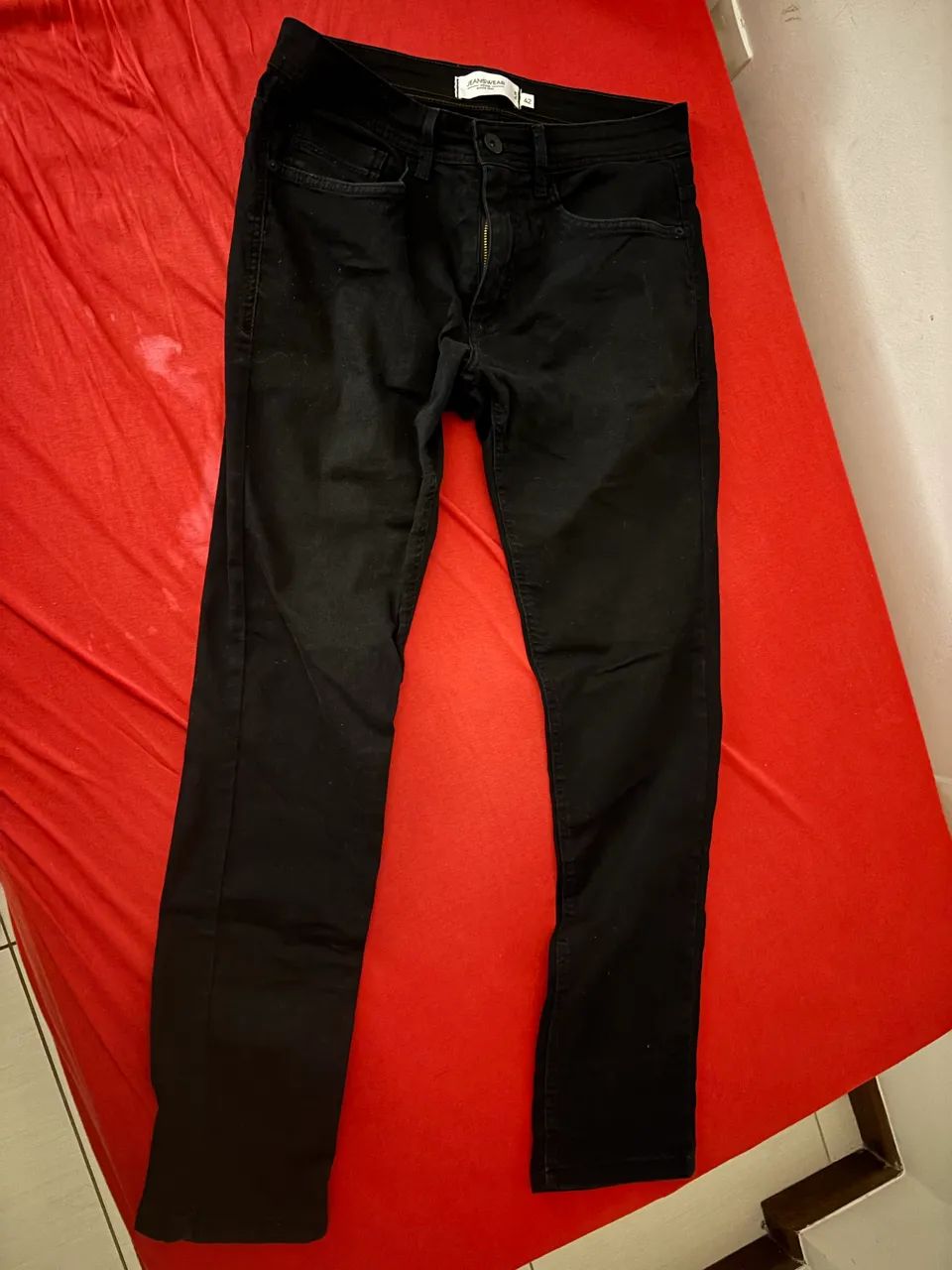 Calça Jeans Slim Preta  - Foto 2
