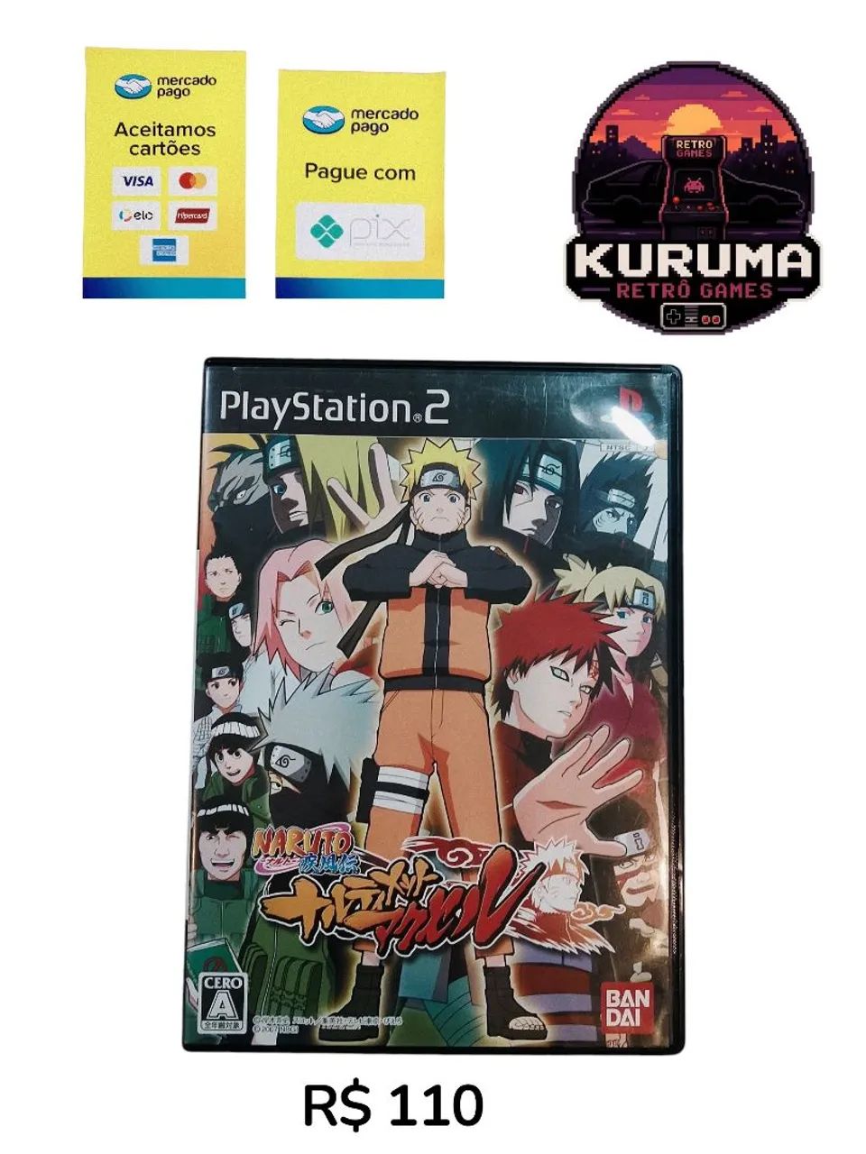 JOGO NARUTO SHIPPUDEN PS2 - EDIÇÃO JAPONESA! ? - Jogos de Vídeo