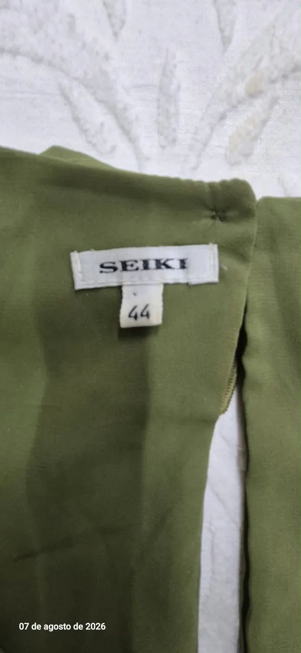 Blusa Seiki  crepe de seda - Foto 3