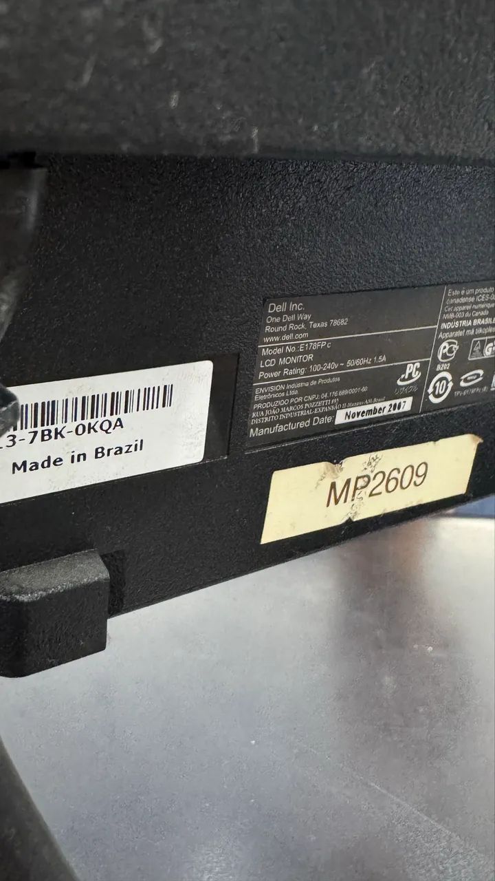 monitor LCD Dell, modelo E178FPc. 17 polegadas  - Foto 2