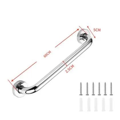Barra de Apoio Inox 60cm - Suporte de Parede