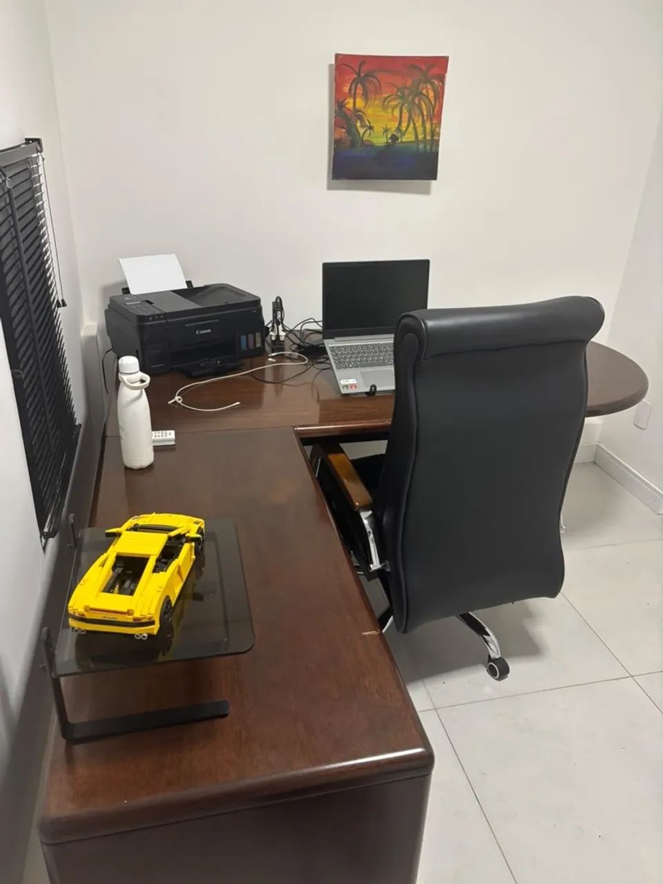 Mesa de escritório e cadeira giratória  - Foto 3
