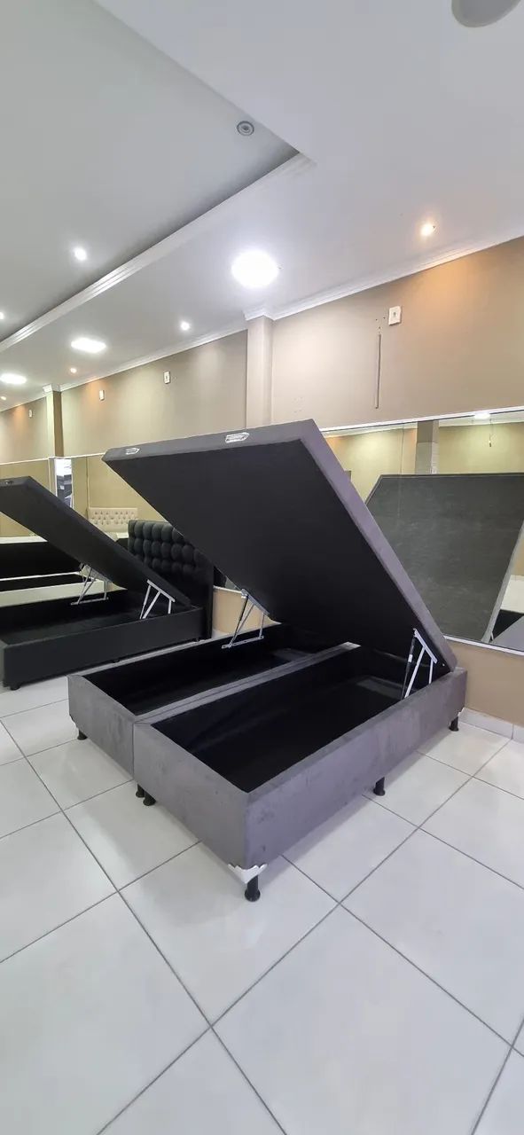 Cama Queen Size Com Baú 