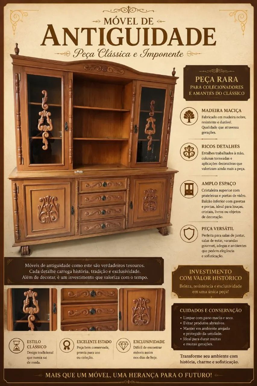 Arca e mesa antiga  - Foto 3
