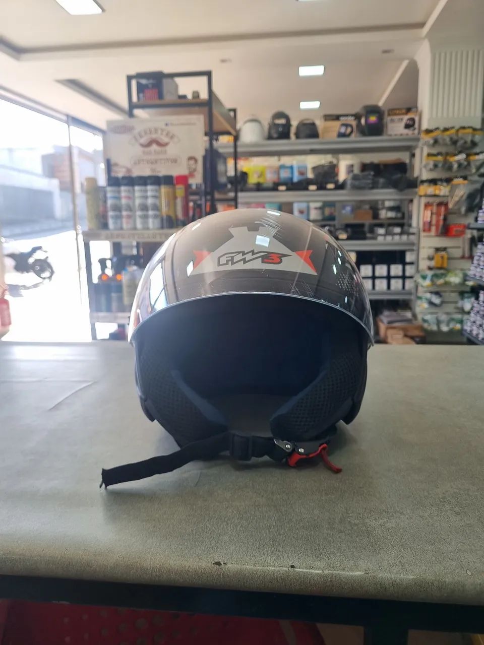 Capacete FW3 Open-Up grafite - Foto 2