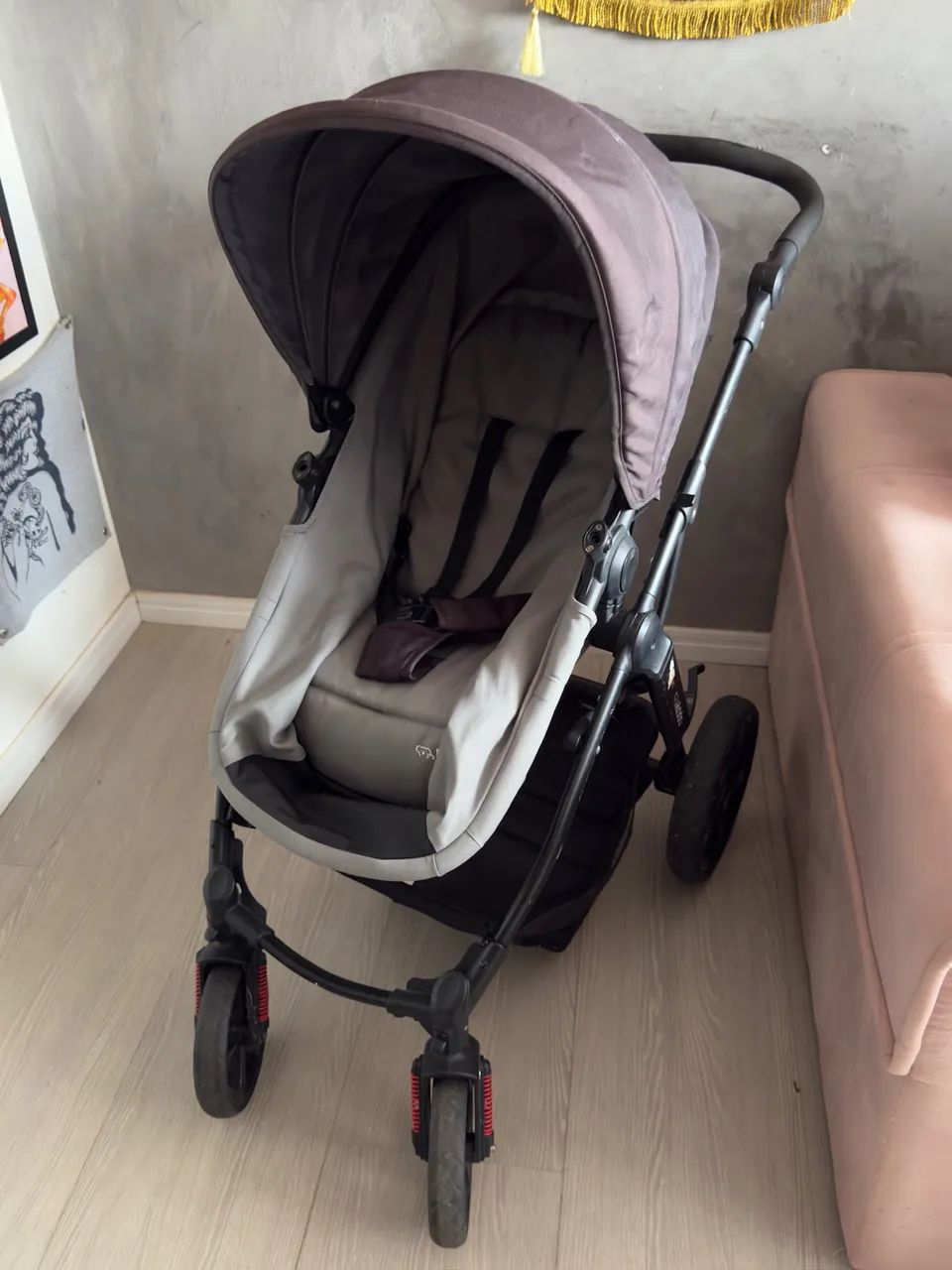 Carrinho de Bebê Kiddo Completo (Moisés + Bebê Conforto)  - Foto 4