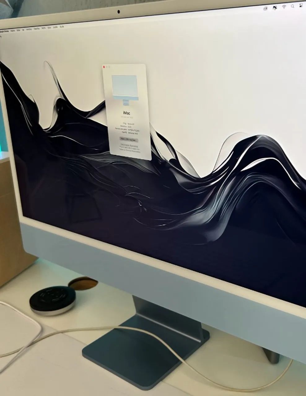 Imac M1 Azul 2021 Perfeito