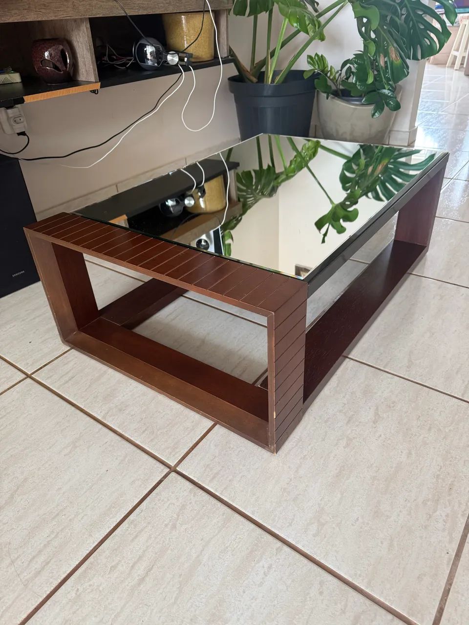 Mesa de Centro Espelhada - 95×60 cm