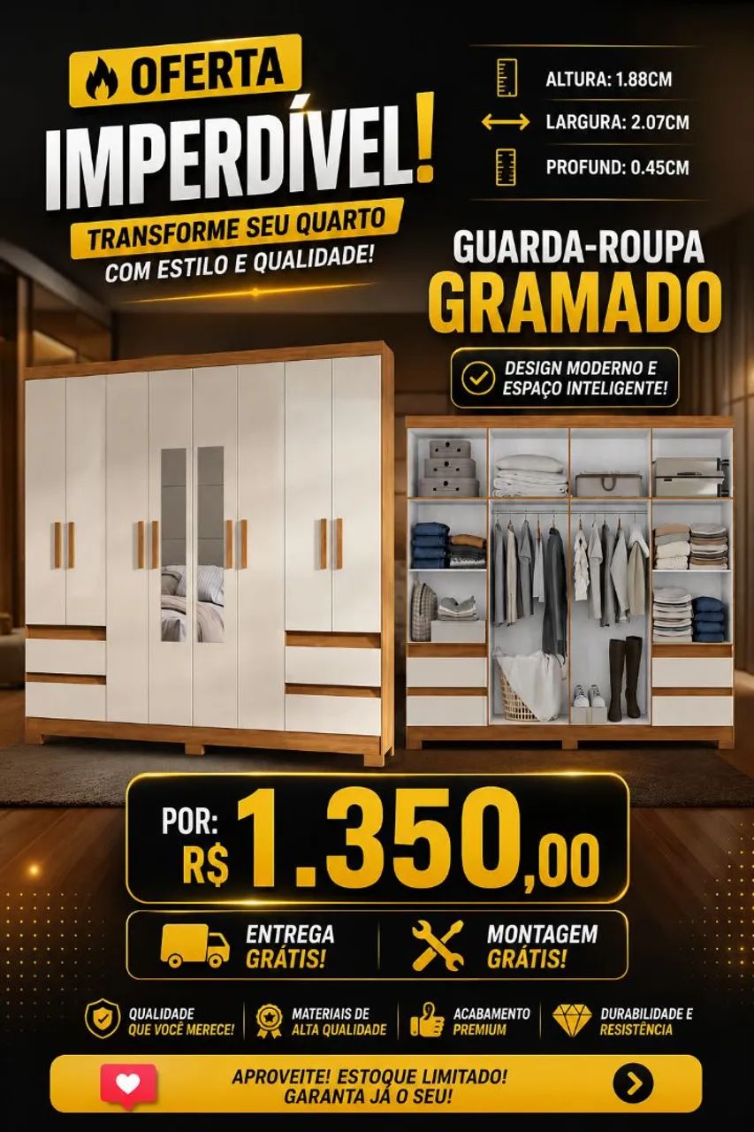 Guarda roupa casal