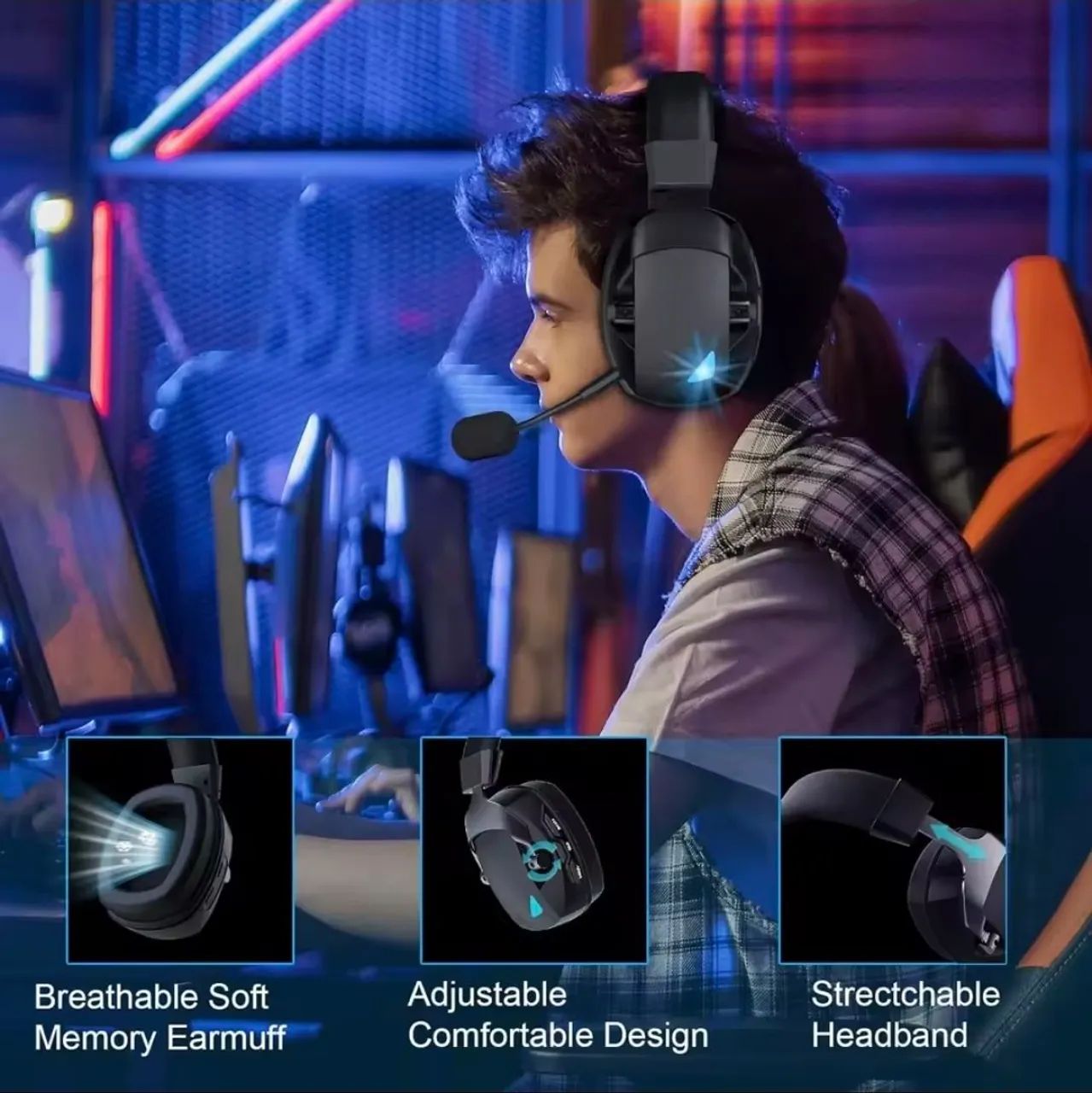Headset Gamer BL100 PRO - Preto - Foto 3