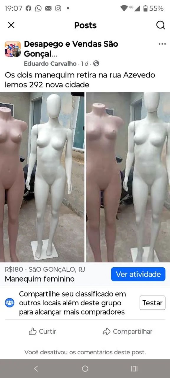 Manequim feminino 