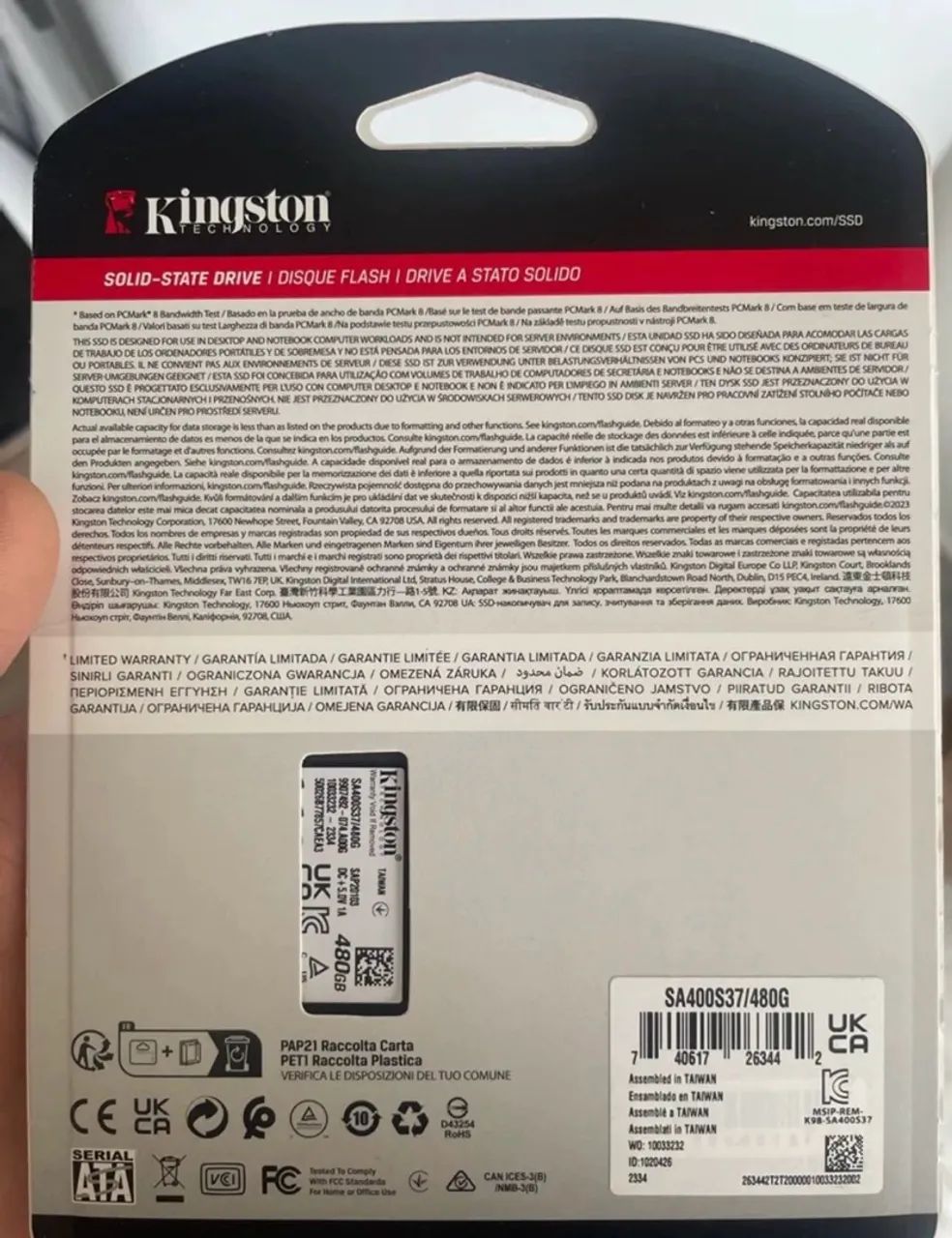 SSD KINGSTON SATA 480GB - Foto 2