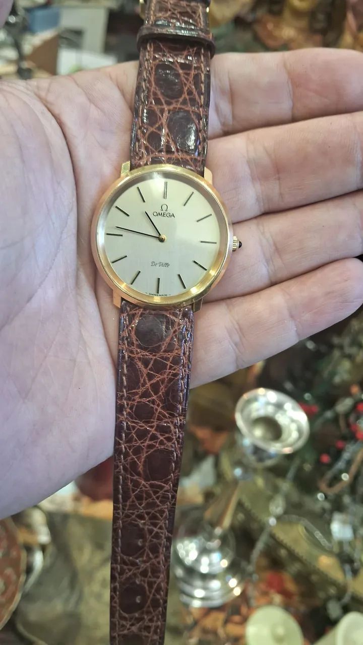 Relógio Omega De Ville com caixa dourada e pulseira Original  - Foto 5