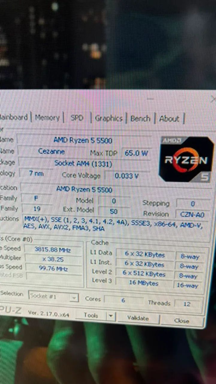 Barbada Processador RYZEN 5 5500 - Foto 3