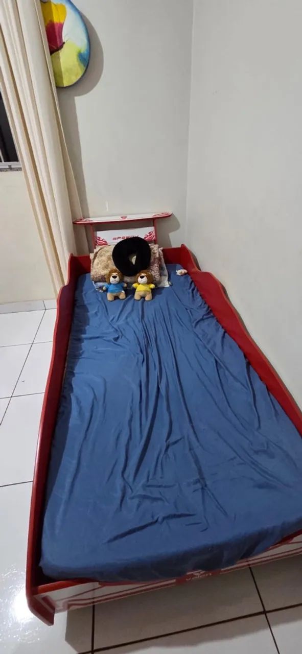 Cama infantil com desenho de carro  - Foto 5