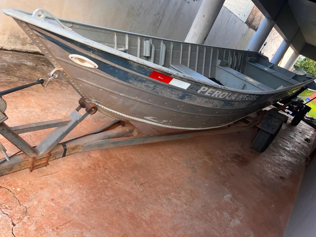 CONJUNTO: BARCO + MOTOR + CARRETINHA - Foto 4