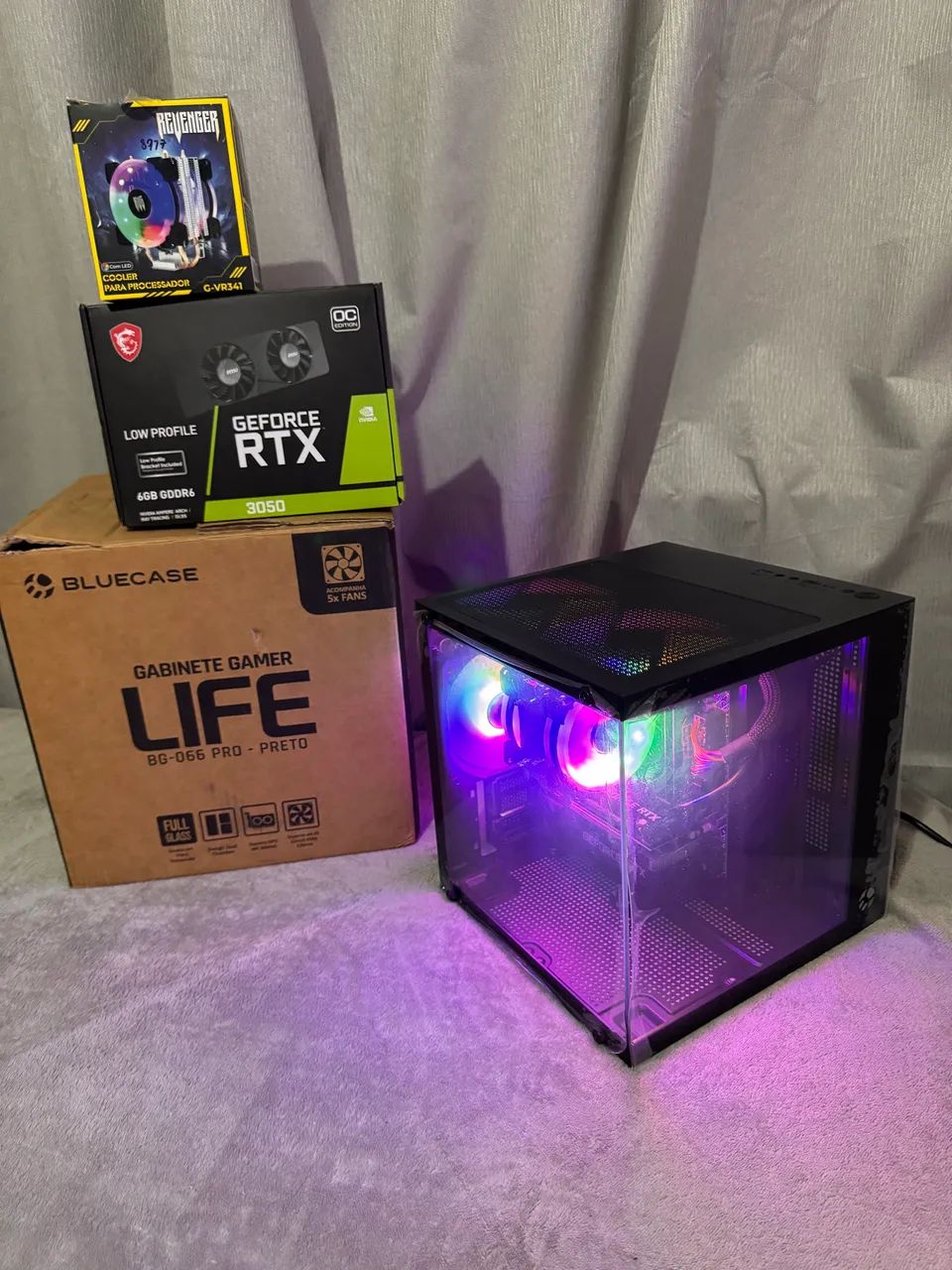 Pc gamer Ryzen 5 5500, 16gb e Rtx 3050