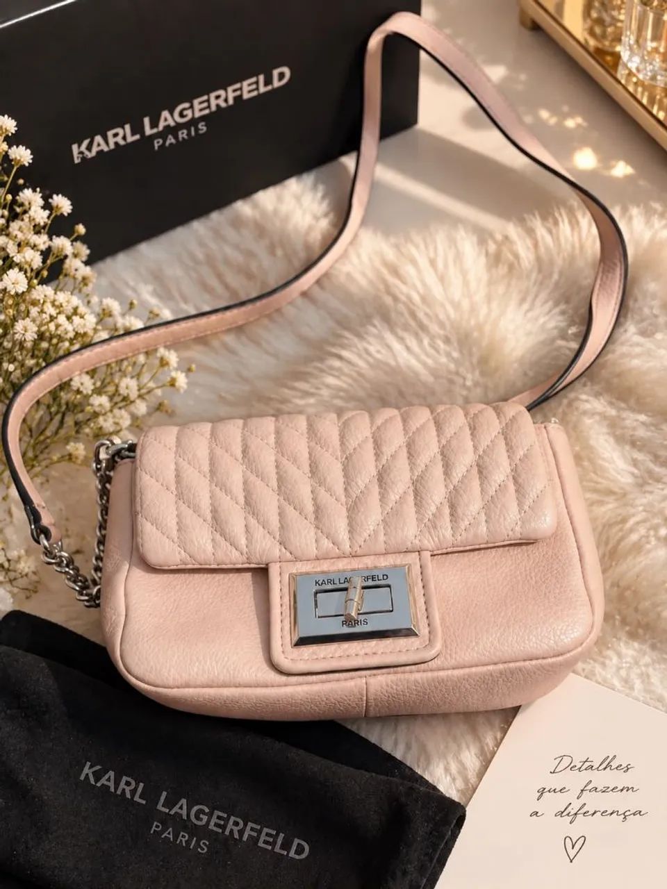 Bolsa karl lagerfeld Paris Rose 
