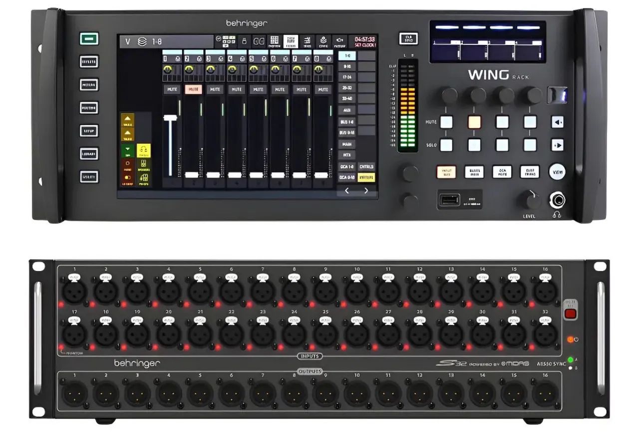 Mesa Behringer wing rack + Stage Box S32