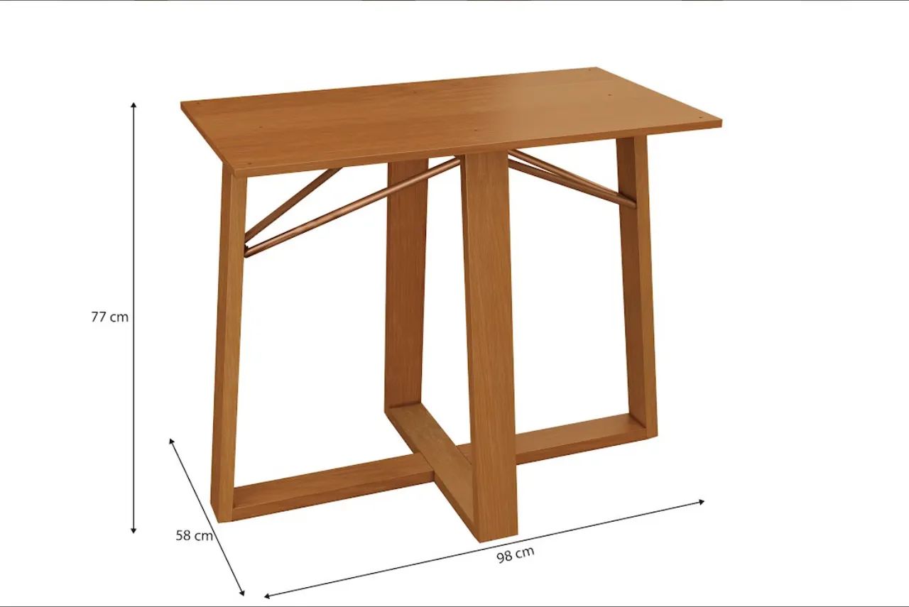Mesa de Jantar Elegance com Vidro - Foto 3