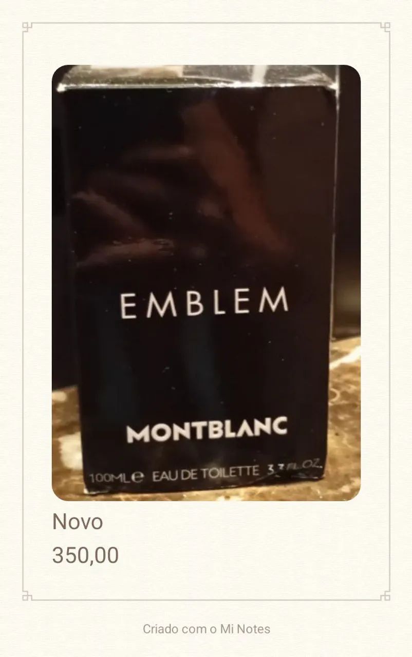 Perfume Emblema Montblanc Toilette 100ml