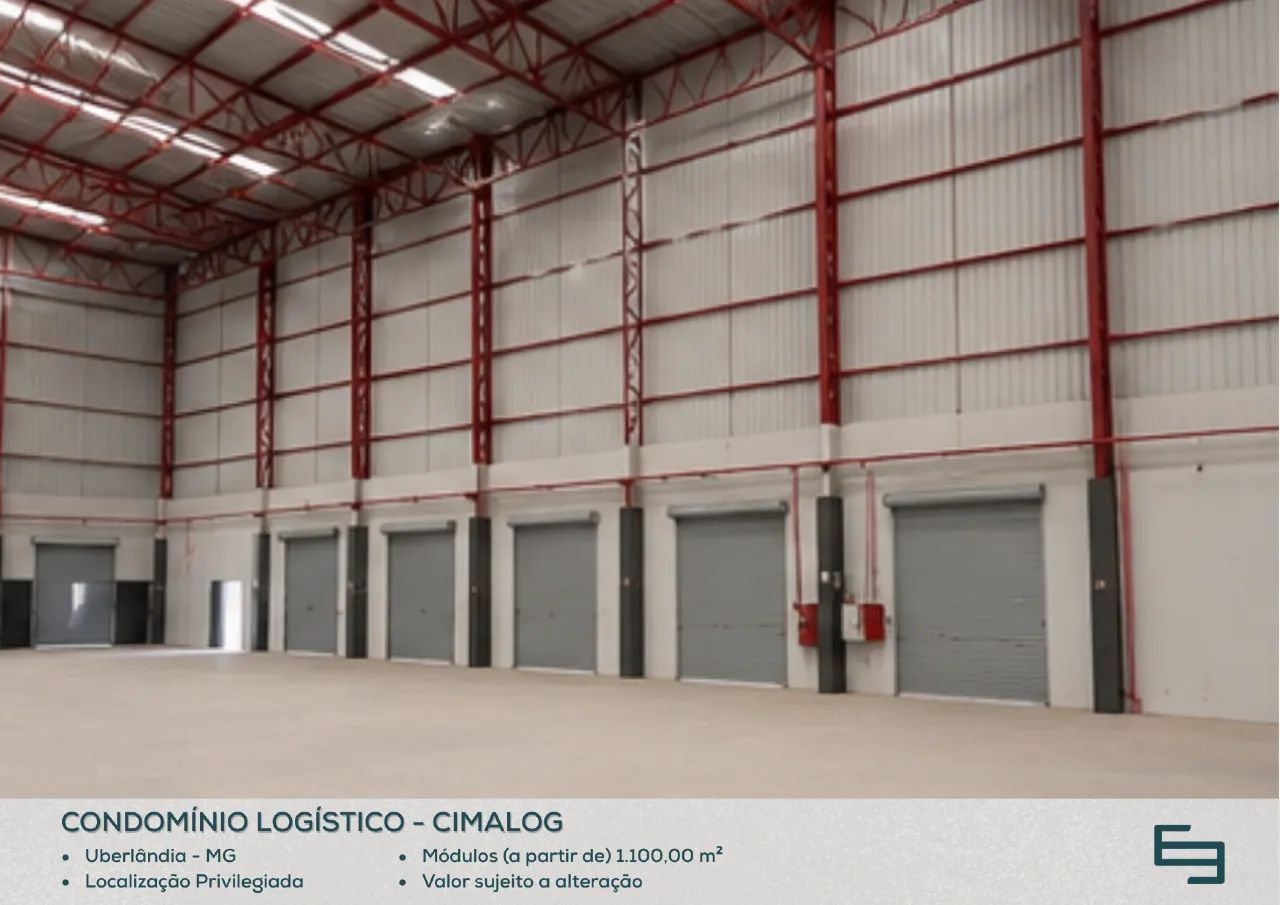Galpão para alugar em Uberlândia/MG com 1.100,00 m²