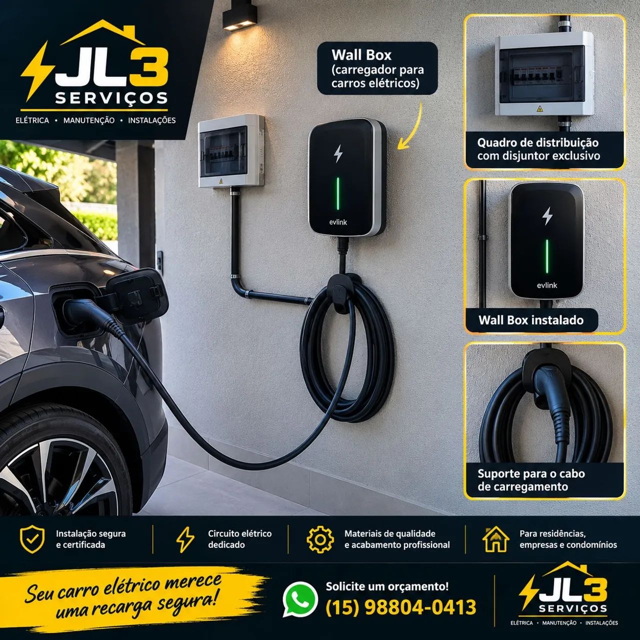 Instalação de carregador carro elétrico  - Foto 2