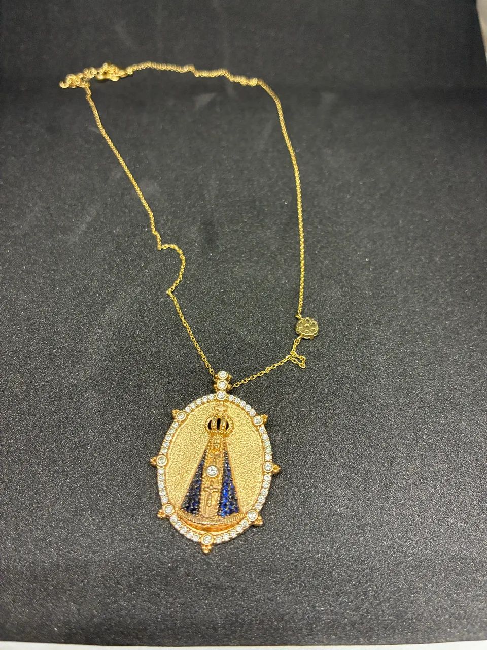 Colar feminino banhado 