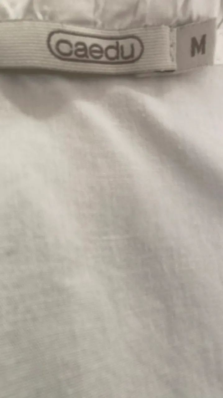 CAEDU BLUSA TRANSPASSADA ALGODÃO TAM M  - Foto 4